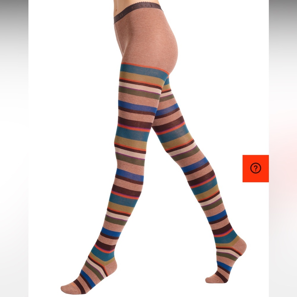 Striped Multicolor Women's Tights